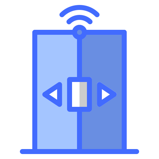 Automatic doors Generic Blue icon