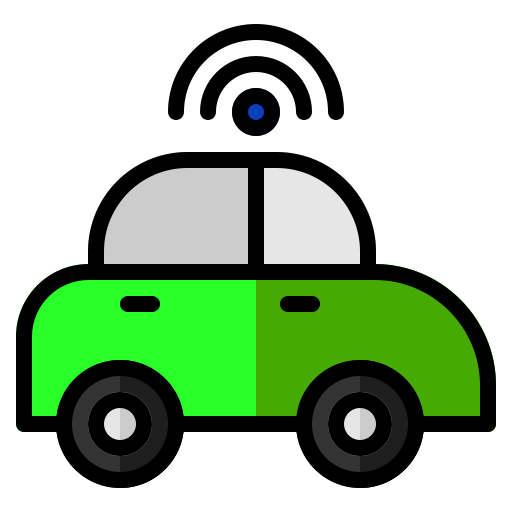Умный автомобиль Generic Outline Color иконка