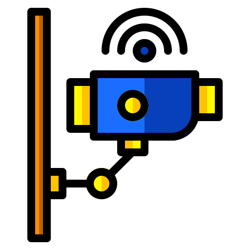 kamera cctv Generic Outline Color ikona
