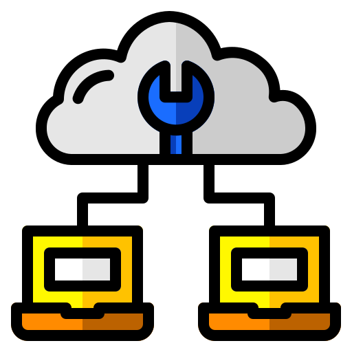 servicio de almacenamiento en la nube Generic Outline Color icono