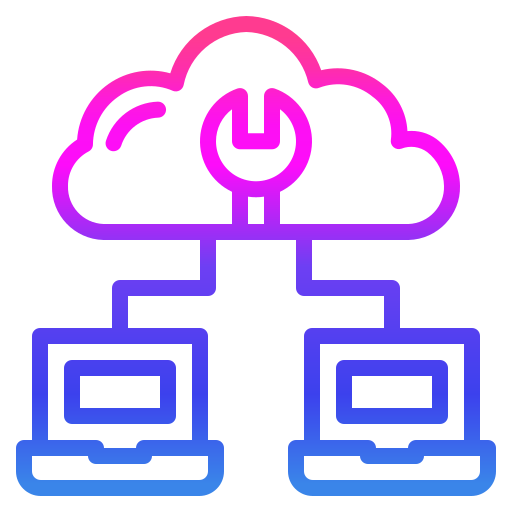 Cloud service Generic Gradient icon
