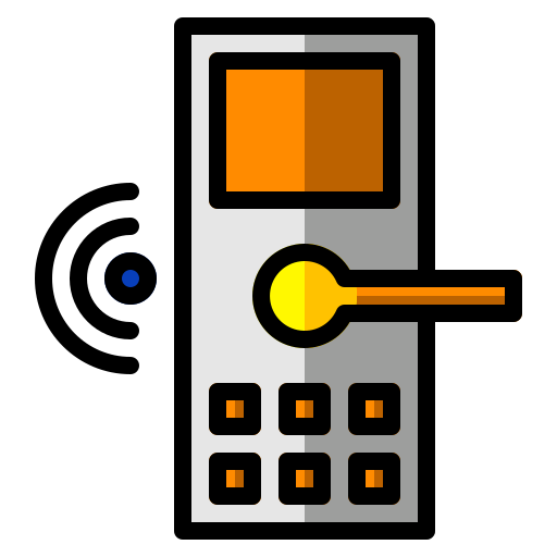 Smart lock Generic Outline Color icon