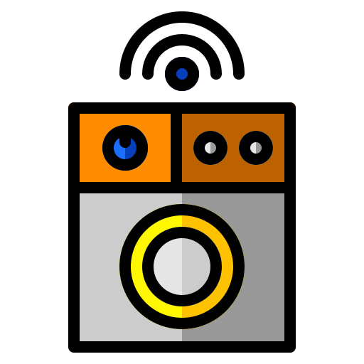 máquina de lavar inteligente Generic Outline Color Ícone