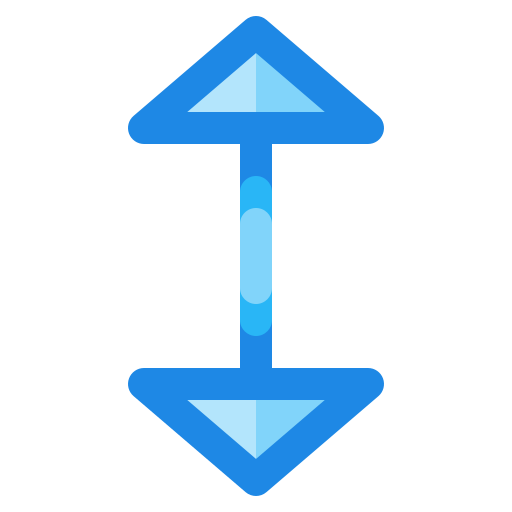 Up down Generic Blue icon