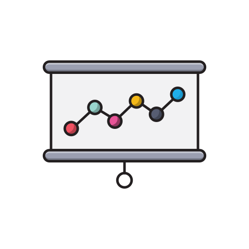 tablero Vector Stall Lineal Color icono