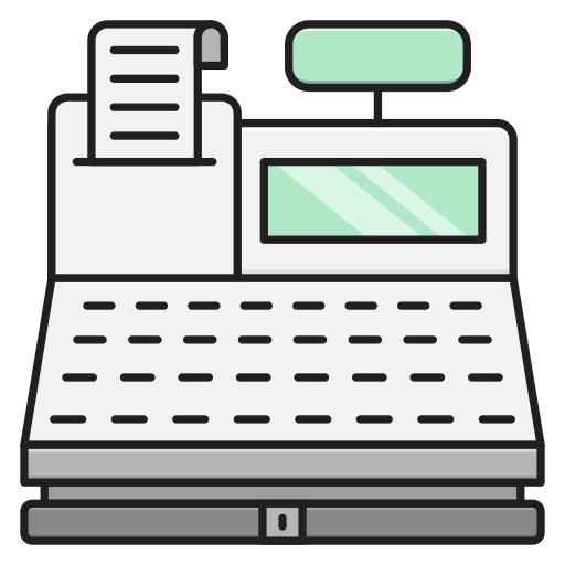 máquina de fax Vector Stall Lineal Color icono