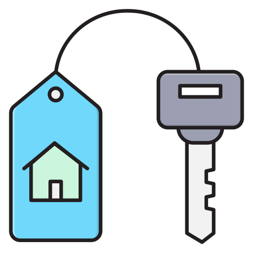 Ключ от дома Vector Stall Lineal Color иконка