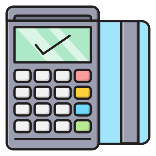 Swipe card Vector Stall Lineal Color icon