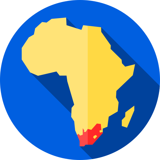 afrika Flat Circular Flat icoon