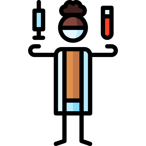 Serology test Puppet Characters Lineal Color icon