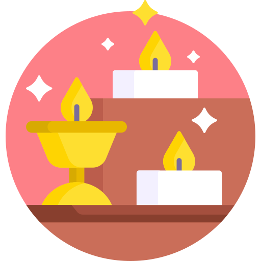 Candles Detailed Flat Circular Flat icon