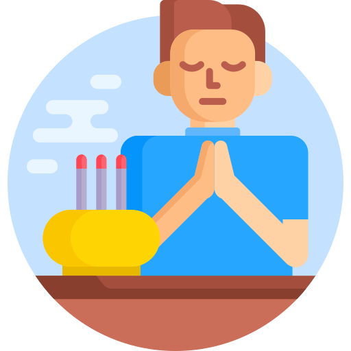 Prayer Detailed Flat Circular Flat icon