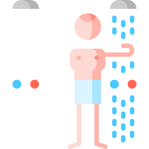 prysznice Puppet Characters Flat ikona