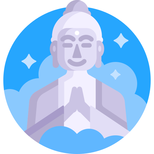 Buddha Detailed Flat Circular Flat icon