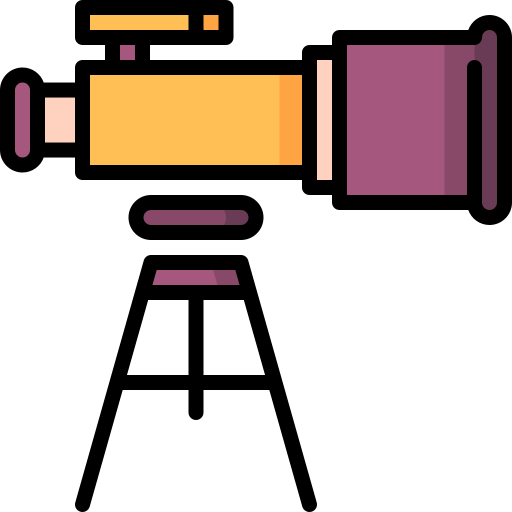 telescopio Special Lineal color icona