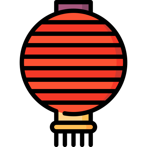 lampara de papel Special Lineal color icono
