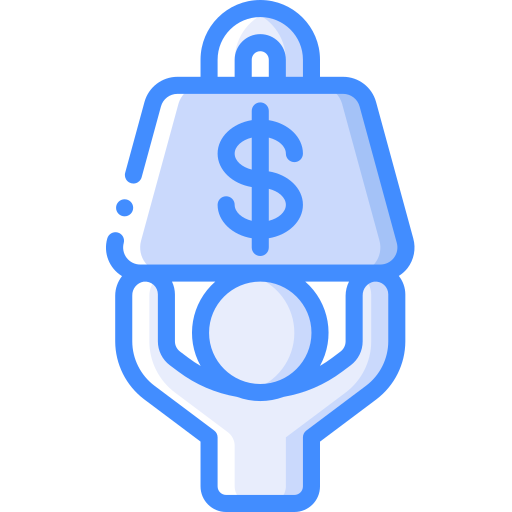 Weight Basic Miscellany Blue icon