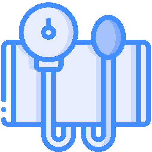 Blood pressure gauge Basic Miscellany Blue icon