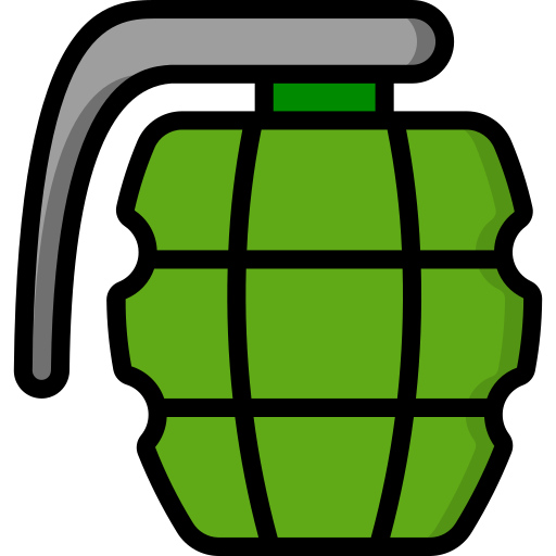 Hand grenade Basic Miscellany Lineal Color icon