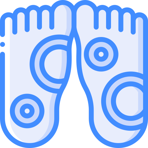 Feet Basic Miscellany Blue icon