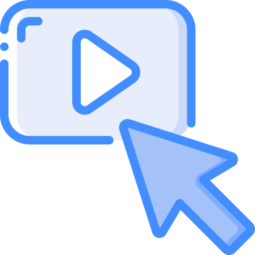 Play button Basic Miscellany Blue icon