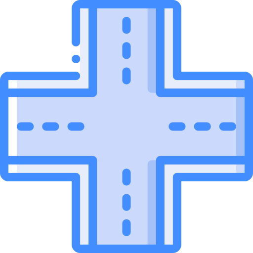 kreuzung Basic Miscellany Blue icon