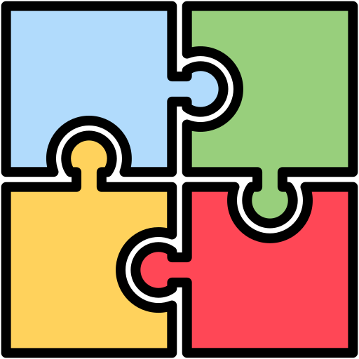 퍼즐 Generic Outline Color icon