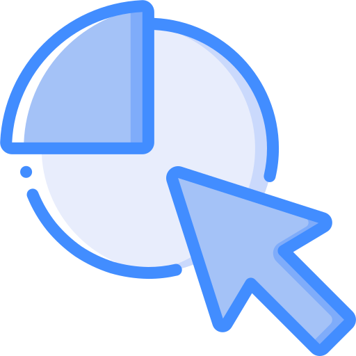 円グラフ Basic Miscellany Blue icon