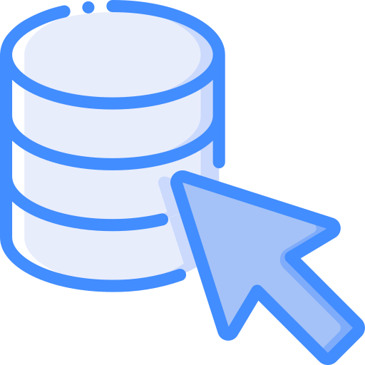 Data storage Basic Miscellany Blue icon