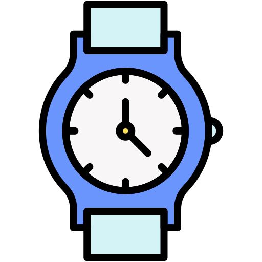 orologio da mano Generic Outline Color icona