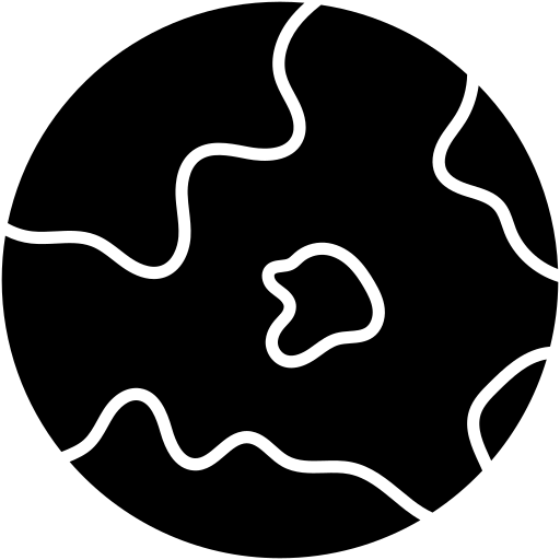 terre Generic Glyph Icône