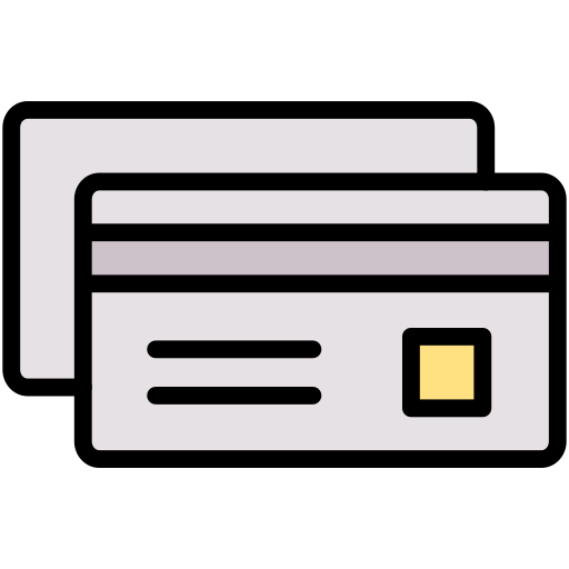 tarjetas de crédito Generic Outline Color icono