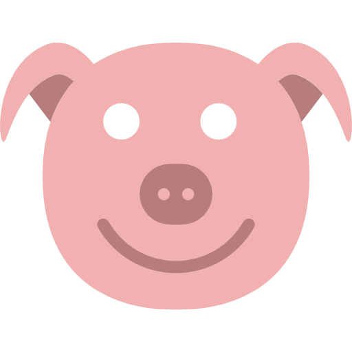 Pig Basic Miscellany Flat icon