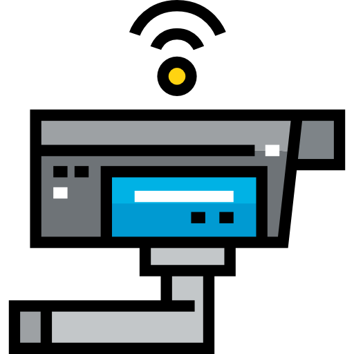 cctv Detailed Straight Lineal color icon