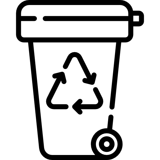 lixeira de reciclagem Special Lineal Ícone