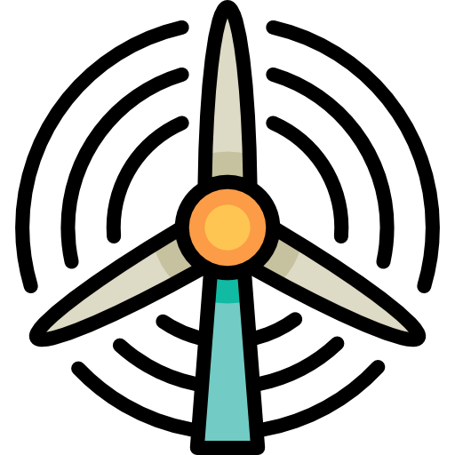 energía eólica Special Lineal color icono