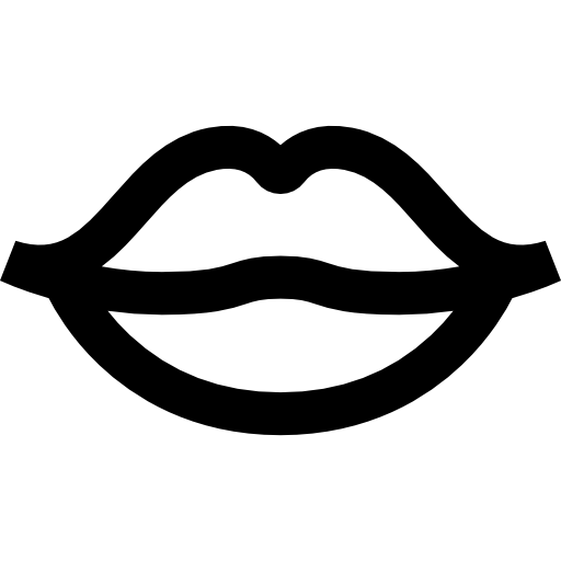 Lip Basic Straight Lineal icon