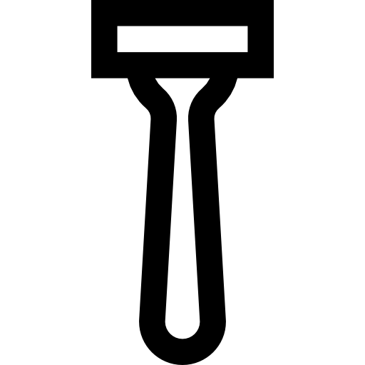 Shaving Basic Straight Lineal icon