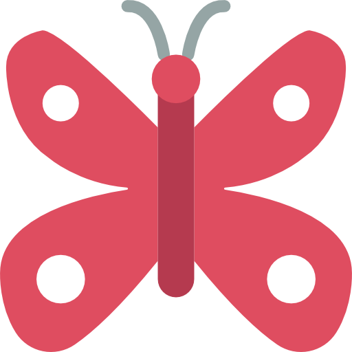 Butterfly Basic Miscellany Flat icon