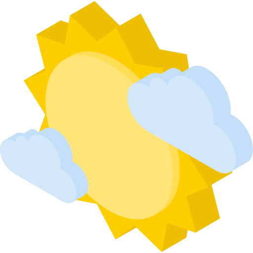 солнце Isometric Flat иконка
