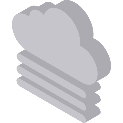 mgła Isometric Flat ikona