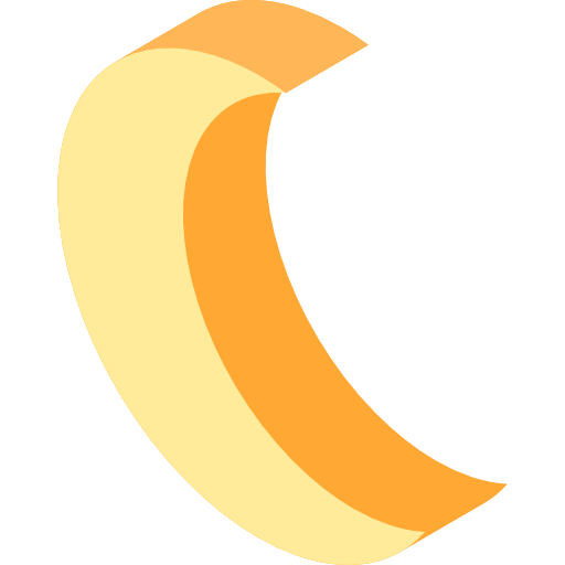 meia-lua Isometric Flat Ícone