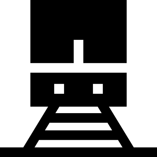 trein Basic Straight Filled icoon