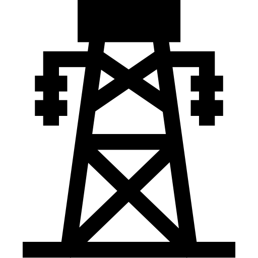 전기 타워 Basic Straight Filled icon