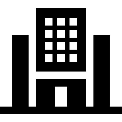 edificio Basic Straight Filled icona