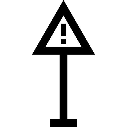 ostrzeżenie Basic Straight Lineal ikona