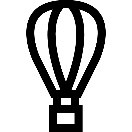 balão de ar quente Basic Straight Lineal Ícone