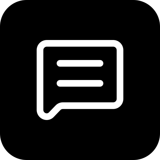 Chat Generic Square Glyph icon