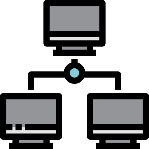 reti di computer Generic Outline Color icona