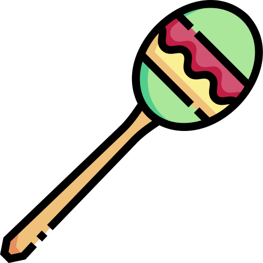 maracas Detailed Straight Lineal color icon